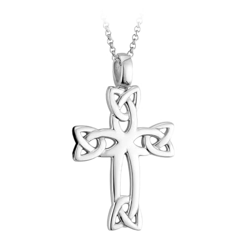 Celtic Cross Sterling Silver Trinity Knots Pick Chain Length