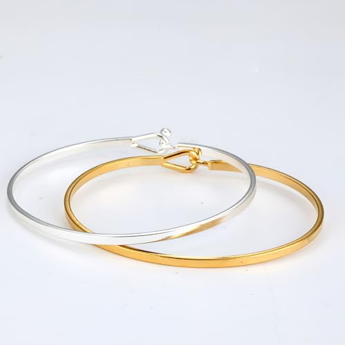 Bangle Bracelets for Women Gold Trendy Dainty Gold Bracelets for Women Simple Delicate Thin Cuff Bangle with Hook Non Tarnish Jewelry Gifts Minimalist Jewelry4