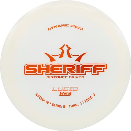 Dynamic Discs Lucid Ice Sheriff Distance Driver Golf Disc - Colors Will Vary