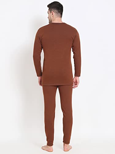 Image of Mens Thermal Basic Set for Winter wear (Upper+Lower)| Round Nack | Long Sleeve | Fit to Comfort | Extra Warm in Side Layer | Authentic Product | for Chilled Weather Thermal |