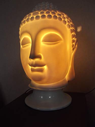 LAMPE BRULE-PARFUM BOUDDHA ZEN PORCELAINE