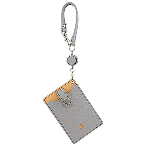 アジリティアファ(AGILITY affa)『ピスト』イタリアンシュリンク 【パスケース 定期入れ リール付き】/グレー