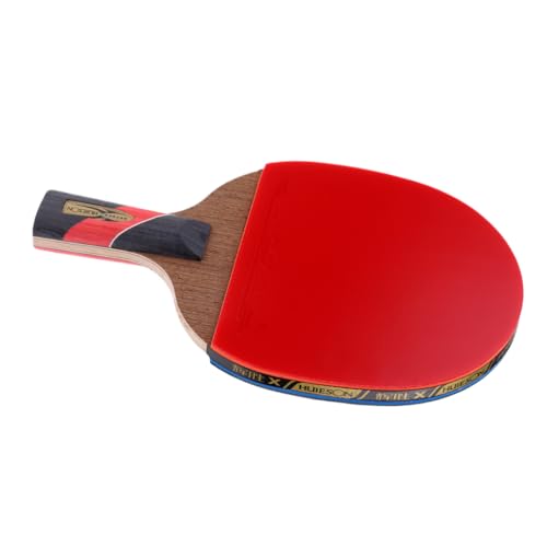 ICDKOYK Raqueta de Tenis de de para Madera, Ligera, con Doble encolado inverso para práctica de Estilo de Ataque rápido, Ideal para Principiantes, Juego