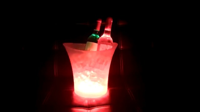 Amazon｜Tiandirenhe 5L クーラー LEDアイスバケット、シャンパン