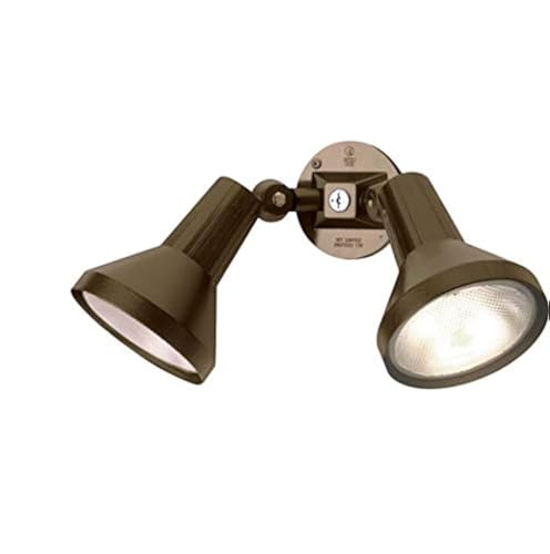 Ciata 15' Outdoor Security Flood Light 2 Head with Heavy Duty Cast Aluminum Body 150W PAR38 Weather...