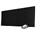 ZORESYN XL Tapis de Souris,sous-Mains en Cuir PU,imperméable Tapis de Souris Gaming(Noir, 90x40CM)