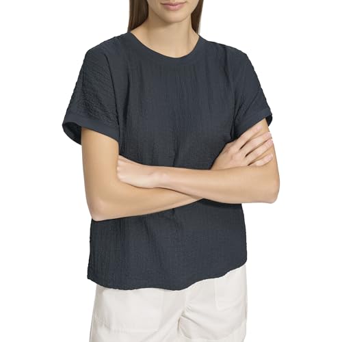 Andrew Marc Women's Performance Pull-Over, Ink, Medium