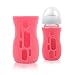 Olababy Silicone Sleeve for AVENT Natural Glass Bottles (8 oz, Pink)