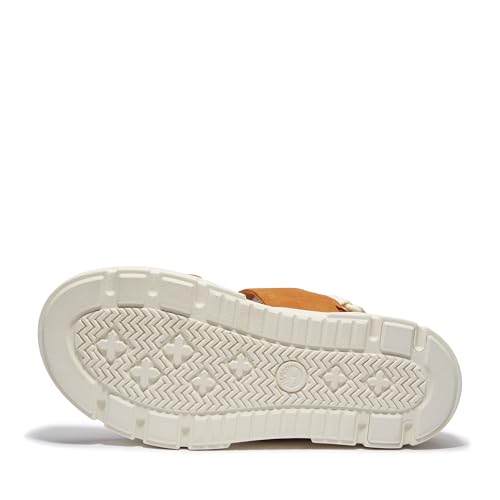 Timberland Timberland Women's Greyfield 2-Strap Sandal, Medium Orange Suede, 9.5 Medium