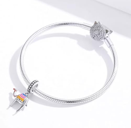 Charm camello plata ley 925 antialérgico compatible con pulseras modulares 3
