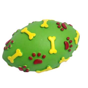 Black Dog Latex Squeaky Paw and Bone Print Rugby Dog Toys (Medium) (Colour May Vary Printed Rugby) BDC Print rugby01 (B08N68ZGZ6) Amazon Price History, Amazon Price Tracker