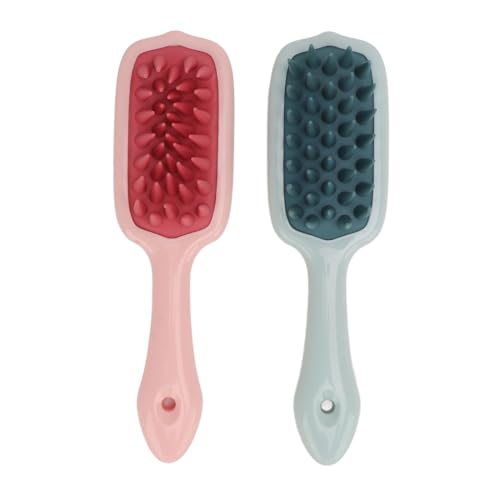 Brosse à shampoing, poils en Silicone souple, nettoyage en profondeur, peigne de Massage du cuir chevelu pour détendre les soins de la tête