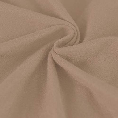 Image of Easy-Going 4 Pieces Stretch Sofa Cover for 3 Cushion Couch Washable | Sofa Slipcover for Stretch 3 Separate Sectional Cushion Couch - Furniture Protector for Pets, Kids Camel