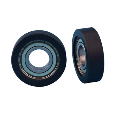 Roulement à rouleaux en nylon 6002 noir 15x40x12mm pour galet coulissant de convoyeur