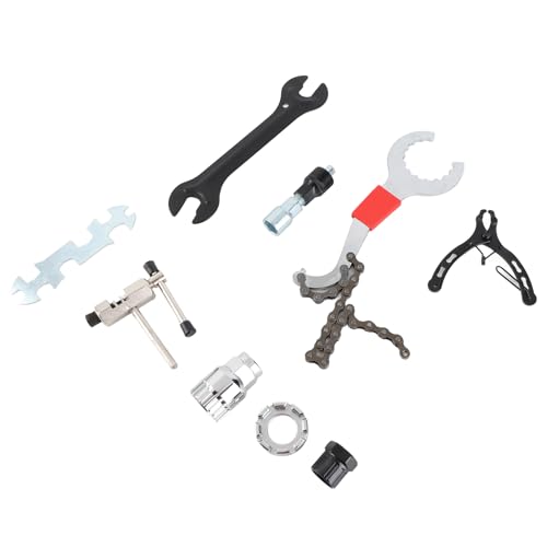 Bicycle Repair Tool Set, 9 Piece Complete Bike Multi Tool Set, Durable Tool Kit for Bicycle Maintenance DIY Enthusiast and Rider by Keenso - Used condition - Image 8