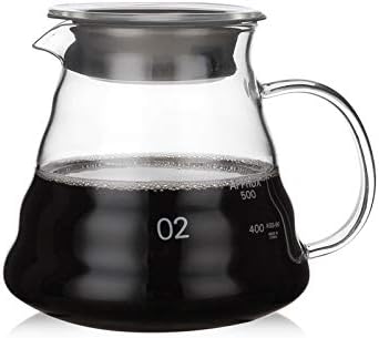 Coffee Press Coffee Pot 350ml 600ml 800ml Glass Coffee Dripper Insulated Handle Pots(350ml)