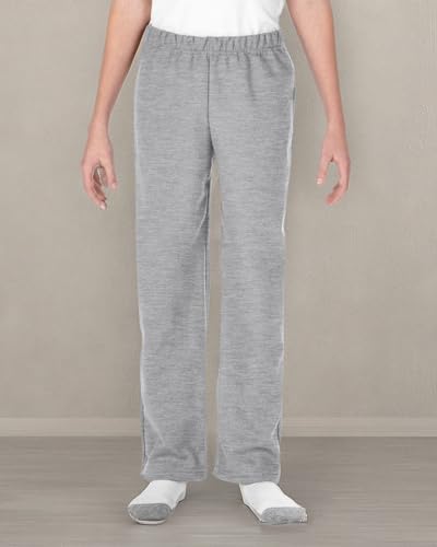 Gildan Kids' Youth Open Bottom Sweatpants, Style G18400B3