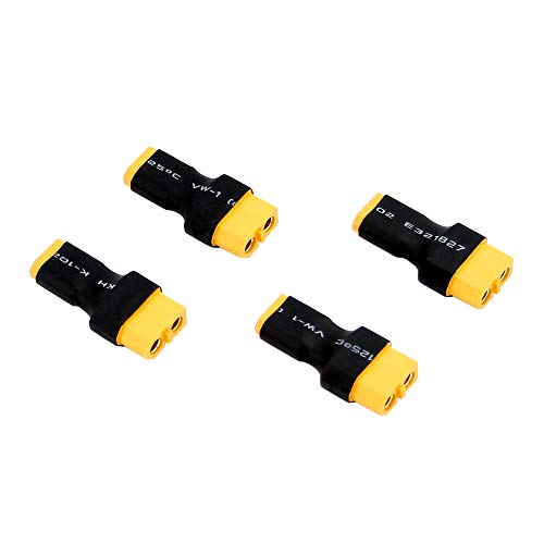 4 adaptadores macho XT30 a hembra XT60 pack 4 miniatura 2