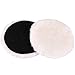 LotFancy 6-Inch Wool Buffing Pads Car Auto Hook and Loop Polishing Pads, Used with Rotary and Random Orbit Sander/Polisher, Pack of 2