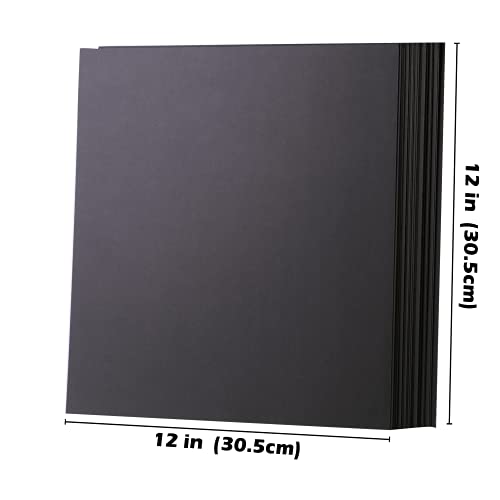 Black Cardstock - 12’’ X 12’’ 85Lb Cover Card Stock Paper Perfect For Scrapbooking, Crafts, Business Cards 30 Sheets 230G Uap05Bk #TOP1