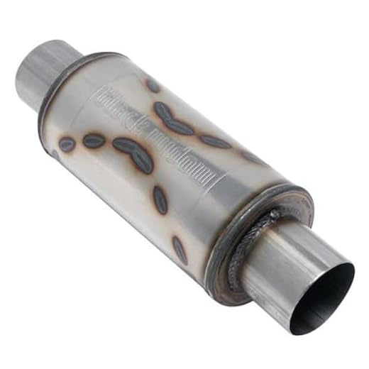 Black Widow Exhaust - Widowmaker 10 + BW Hot Wheels Toy - 2.5" Inlet/Outlet Muffler BW0013-2