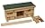 Woodside Wooden Garden Nesting Wild Bird Box for Small Birds, Sparrow Colony Terrace with Weather Protected Roof, 3 Nesting Chambers, Easy Wall Mount