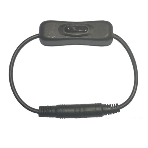 Power Adapters Extension Cord 5.5x2.1mm Female to Male Plugs 5.5x2.1mm Power Switches Cable for CCTV Cameras LED Strips