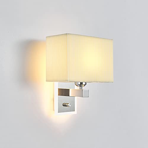 Applique murale carrée en tissu beige pour chambre et hôtel