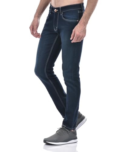 Image of Numero Uno Men's Dark Indigo Stretch Skinny Sustainable Jeans