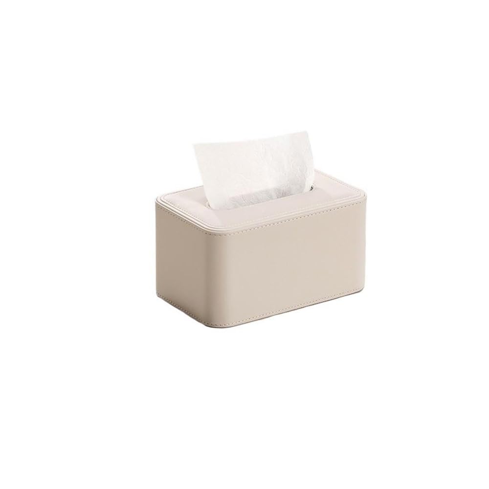 Tissue Case Tissue box PU square for home hotel restaurant desktop solid color Tissue Dispenser