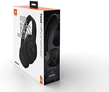 JBL Tune 710BT Wired and Wireless Over-Ear Headphones with Built-In Microphone, Multi-Point Connection and Hands-Free Controls, in Black
