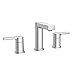 Moen Rinza 84629 Chrome 2-Handle Widespread WaterSense Bathroom Sink Faucet with Drain