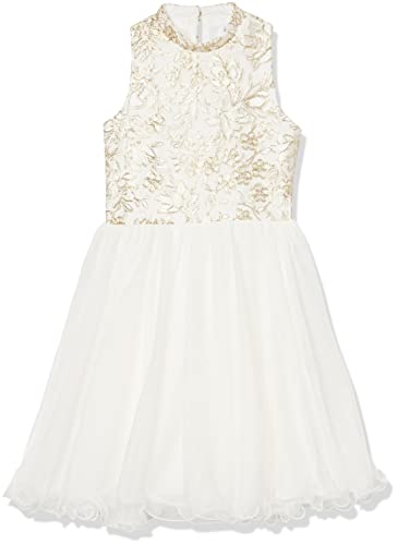 Speechless Girls' Glitter Lace-Bodice Dress
