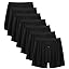 1: No Logo Black 7 Pack