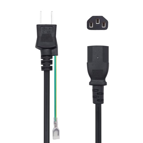 Amazon.co.jp: Tatsusen 1.5m AC電源ケーブル 2ピンプラグ（オス）⇔3P
