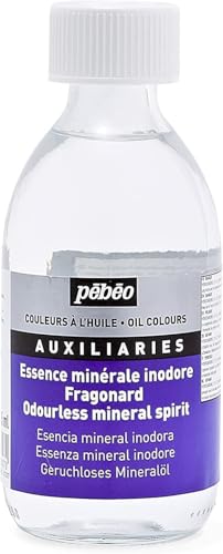 Pébéo - Essence Minérale Inodore - Auxiliaire pour Peinture à l'huile - sans Risque d'Irritation ou d'Allergie - Idéale pour Travail en Pièce Fermée - Contenance XXXL