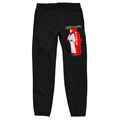Bioworld Jujutsu Kaisen Sukuna Adult Black Joggers