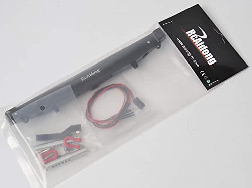 1/10 Rc Crawler Aluminium Alloy Rear Bumper Collision&Lights For Traxxas Trx-4 Trx4 Axial Scx10 Scx10 Ll #TOP4