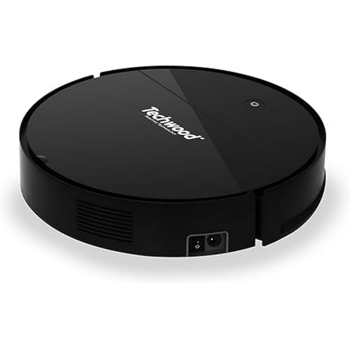 Techwood Robot Aspirapolvere 2 in 1, Aspira e Lava, 350 ml, Batteria 1500 mAh, 90 Minuti di Autonomia TAR-2026
