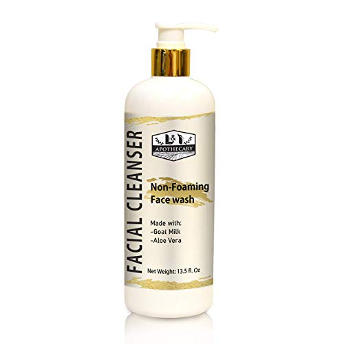 13.5 fl. Oz. Goat Milk Facial Cleanser, Moisturizing Face Wash for Women, Hydrating Natural Face Wash, Anti-aging Face Wash, Face Wash for Aging Skin