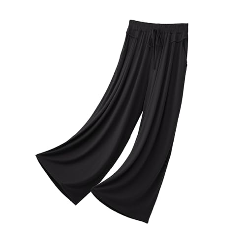 Women's Soft High Waisted Pants Drawstring Pants Comfy Lounge Casual Thin Elastic Waistband
