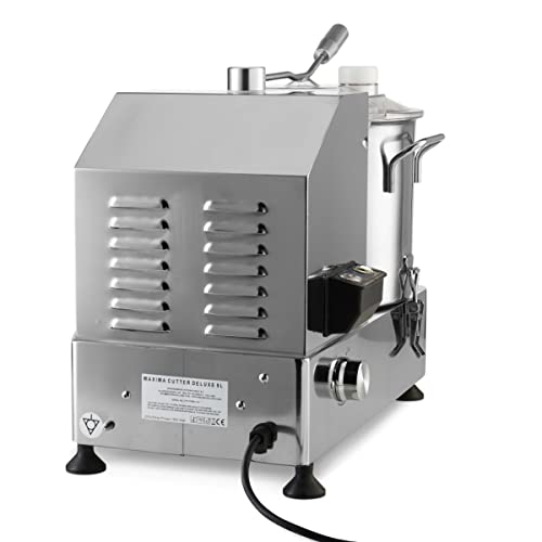 Robot Da Cucina/Cutter 9L - Acciaio Inox - Macchina Per Biscotti Professionale - Affettatrice - 9 Litri - 6