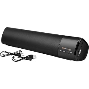 MusicMan Bluetooth FM Soundbar Scheda MicroSD USB AUX Displa...