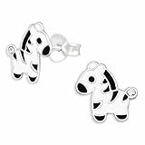 Valentinstag Geschenk für Sie - Das kleine Schmuck Set ist nicht nur ein tolles Geburtstagsgeschenk für Mädchen, es ist auch ein witziges Mutter Tochter Geschenk. Ohrringe aus echt Silber sind perfekte kleine Geschenke für Kinder und wir empfehlen diese ab einem Alter für 6 jährige Mädchen. Der Zebra Ohrschmuck kommt immer gut als Geschenkidee oder Gastgeschenk an.