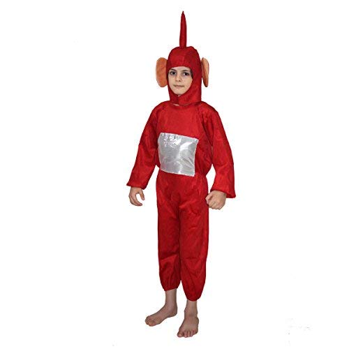 Image of Kaku Fancy Dresses Polyester Tubbies Cartoon Costume For Kids, Red
