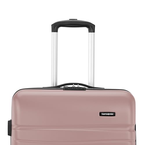 Image of Samsonite Evolve SE Hardside Expandable Spinner Luggage, Rose Gold, Checked-Medium Spinner, Evolve Se Hardside Expandable Luggage With Double Spinner Wheels