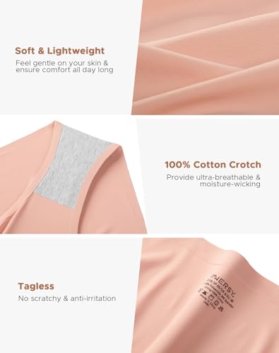 Image of INNERSY Seamless Underwear for Women No Show Bikini Panties Invisible Breathable Hipster 6-Pack