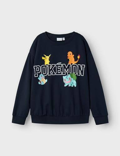 Sweat Pokémon Name IT pull bleu ciel coton garçon Nkmday