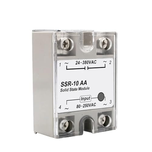 Relé de estado sólido monofásico 24-380V CA para control de temperatura 3