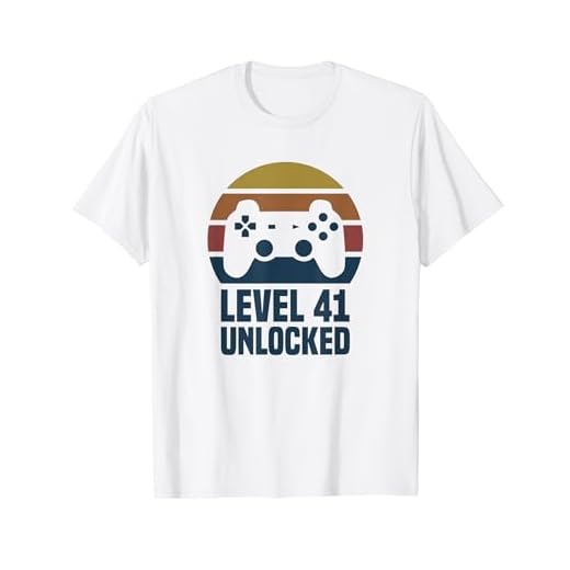 Level 41 Unlocked 41º Cumpleaños 41 Años Videojuego Camiseta